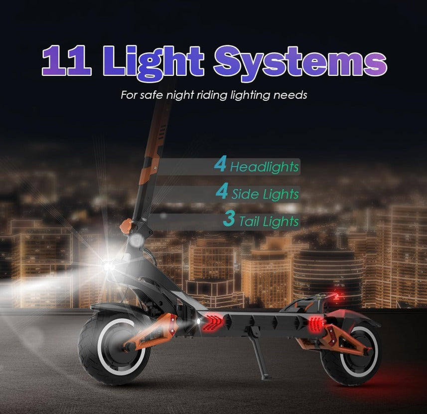 KuKirin G3 Pro Electric Scooter 2025 Version 52V 23Ah 1200W Dual