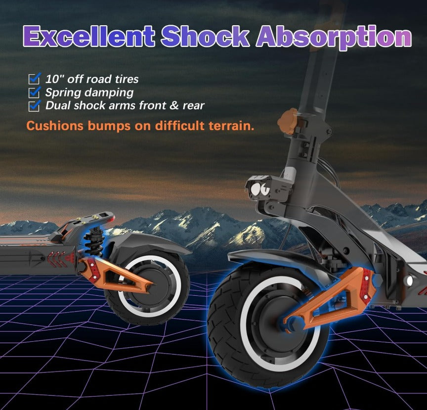 KuKirin G3 Pro Electric Scooter 2025 Version 52V 23Ah 1200W Dual