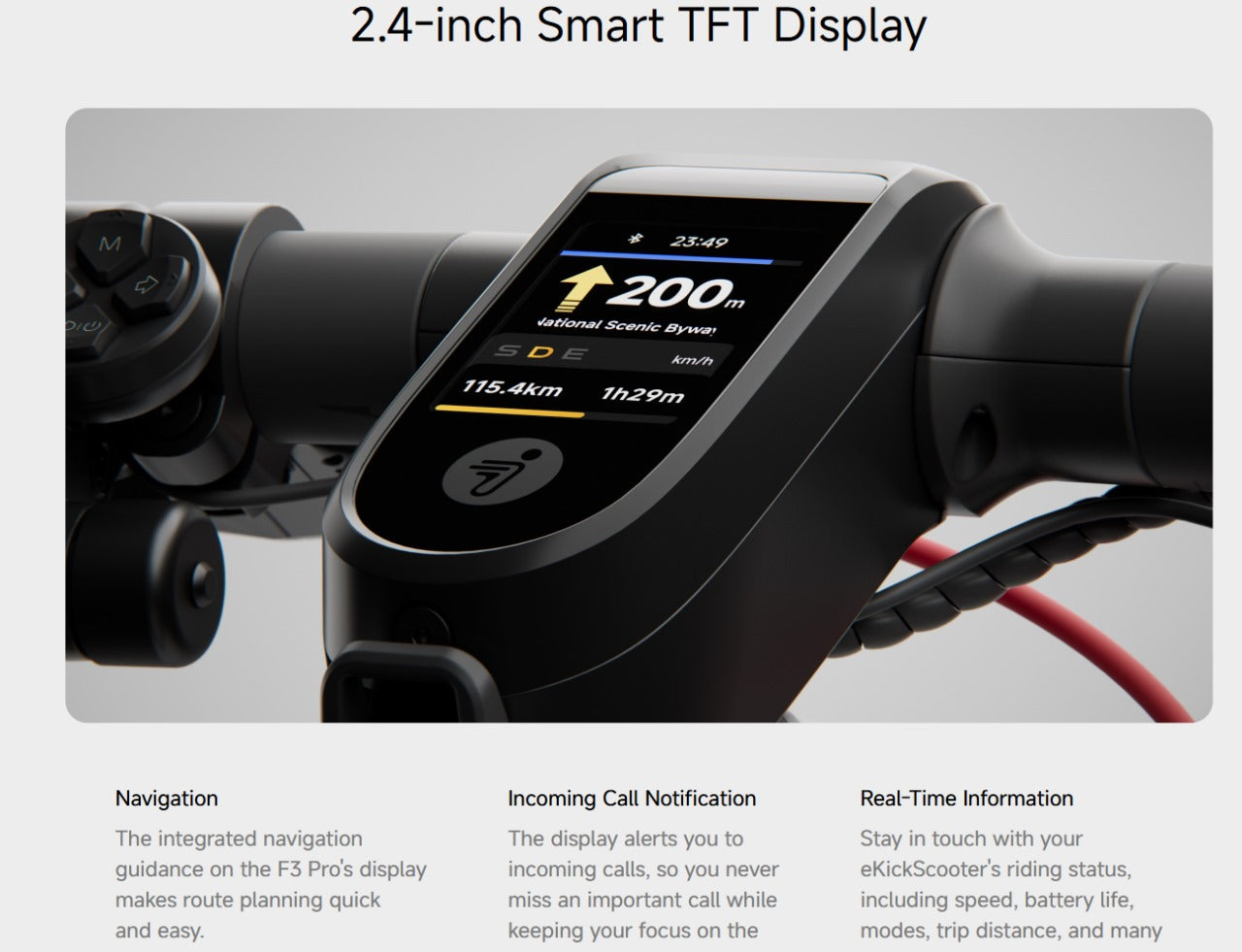 Segway Ninebot F3 Pro Electric Scooter 3rd gen 2025 New 1200W Motor 70km Range 32kmh Top Speed