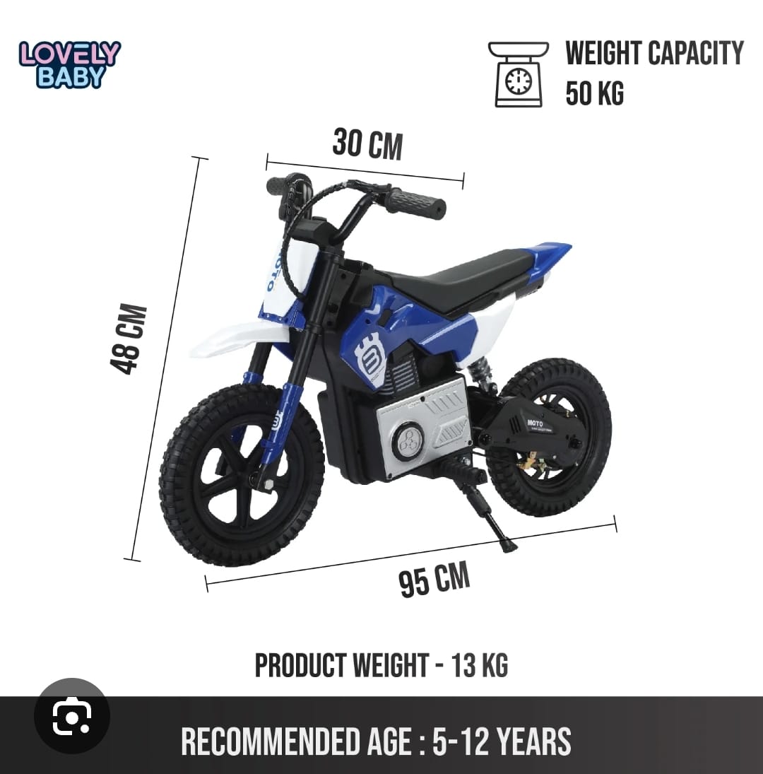 VLR Kids Electric Dirt Bike-SM09 Age 5-9