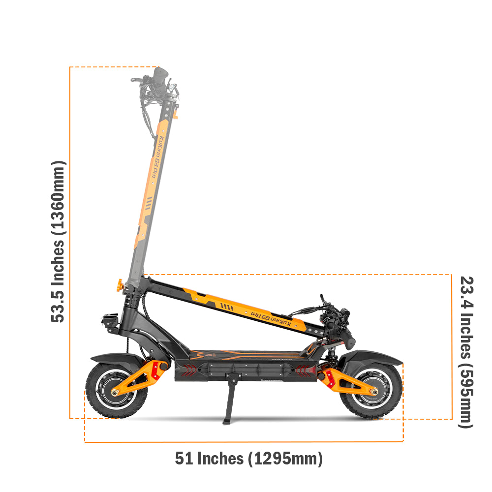 KuKirin G3 Pro Electric Scooter 2025 Version 52V 23Ah 1200W Dual
