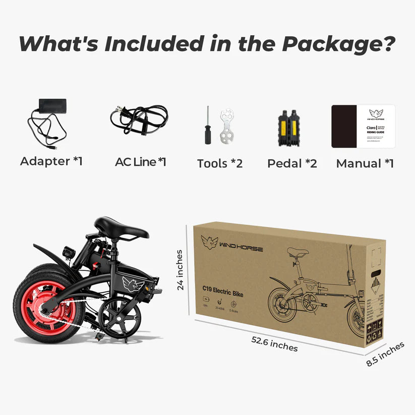 Windhorse C19 Folding E bike