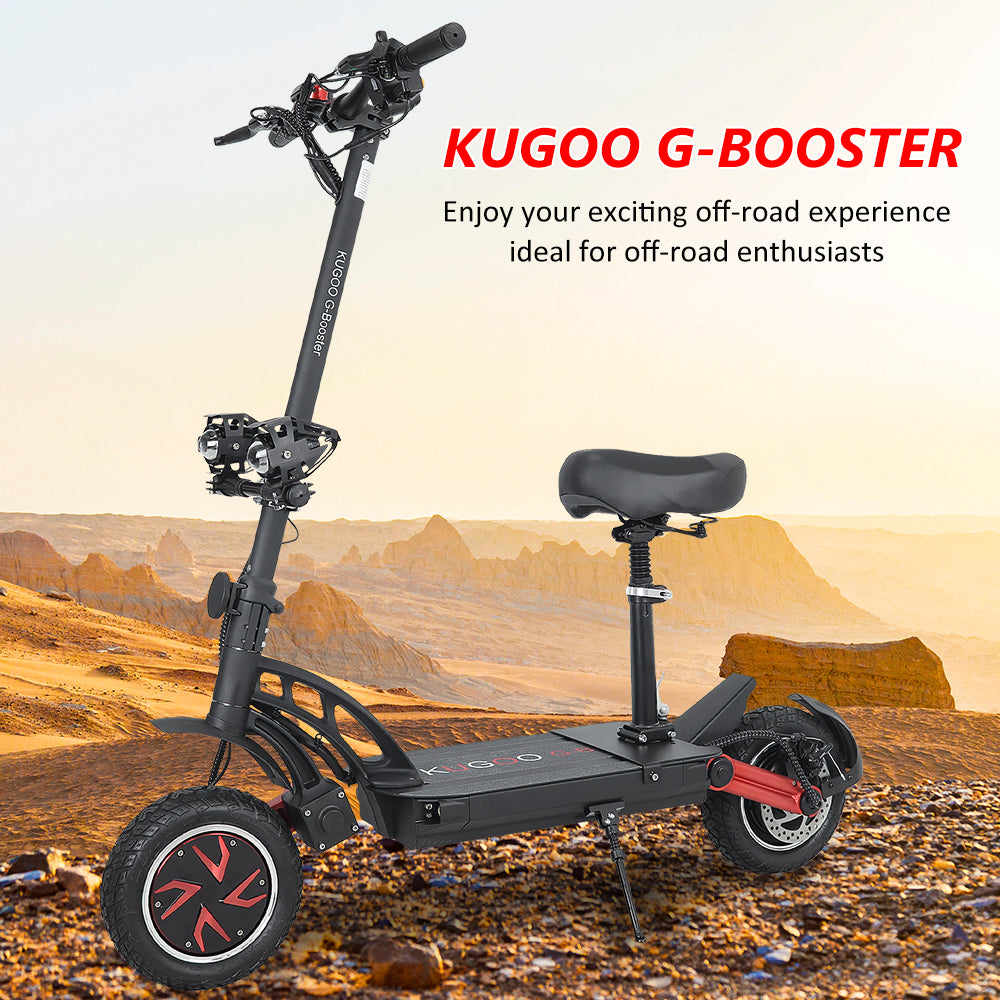KUGOO G Booster OffRoad Electric Scooter with 1000W Dual motors 60kmh max speed 85km range