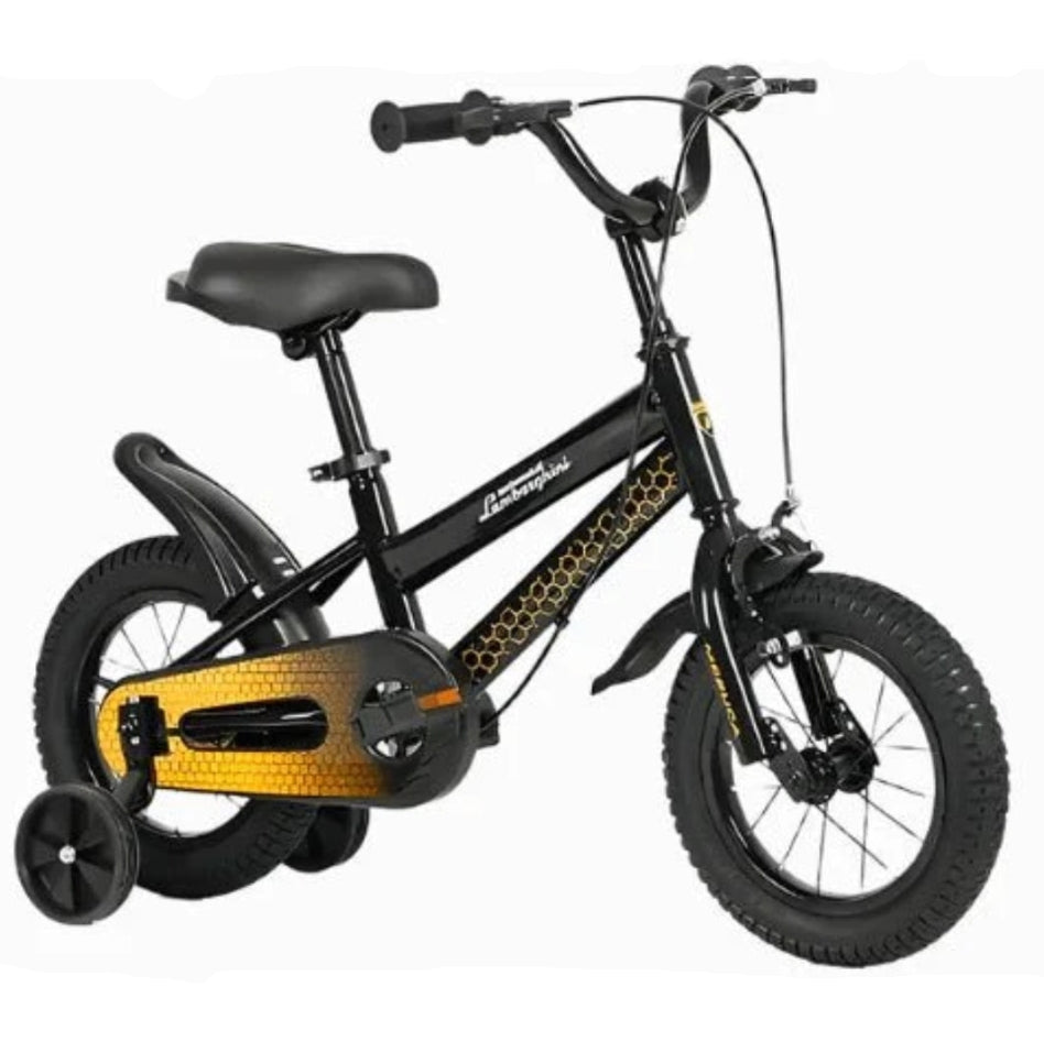 Lamborghini Kids Bicycle 12 Inch Black/Yellow Age 5-8