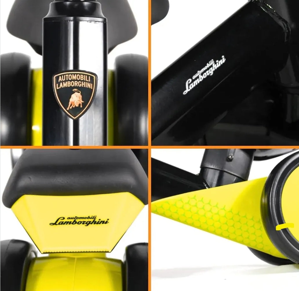 Lamborghini Balance Bike 4Wheels  – Officially Licensed for kids Age 18 Months up