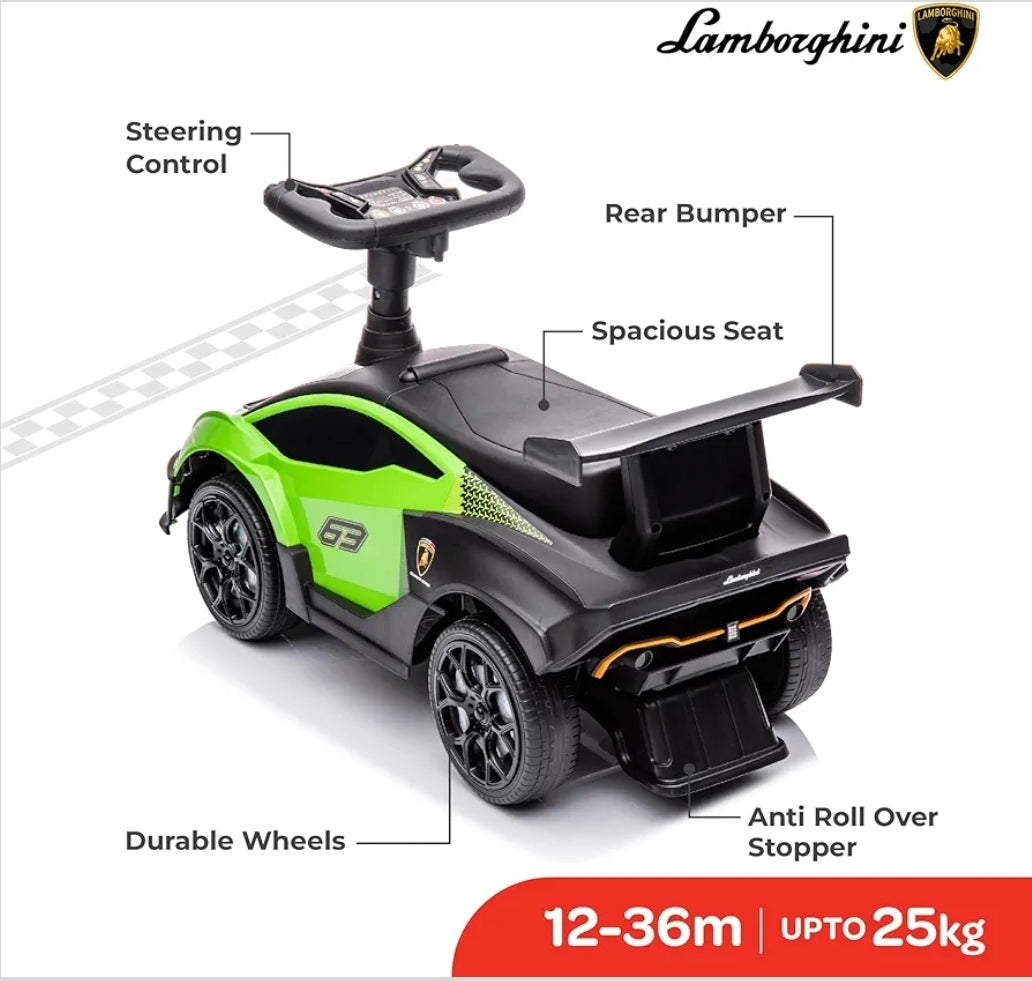 Officially licensed Lamborghini push car kids Age 1-4