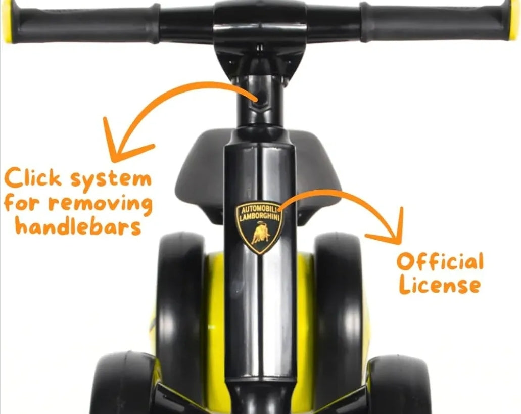 Lamborghini Balance Bike 4Wheels  – Officially Licensed for kids Age 18 Months up