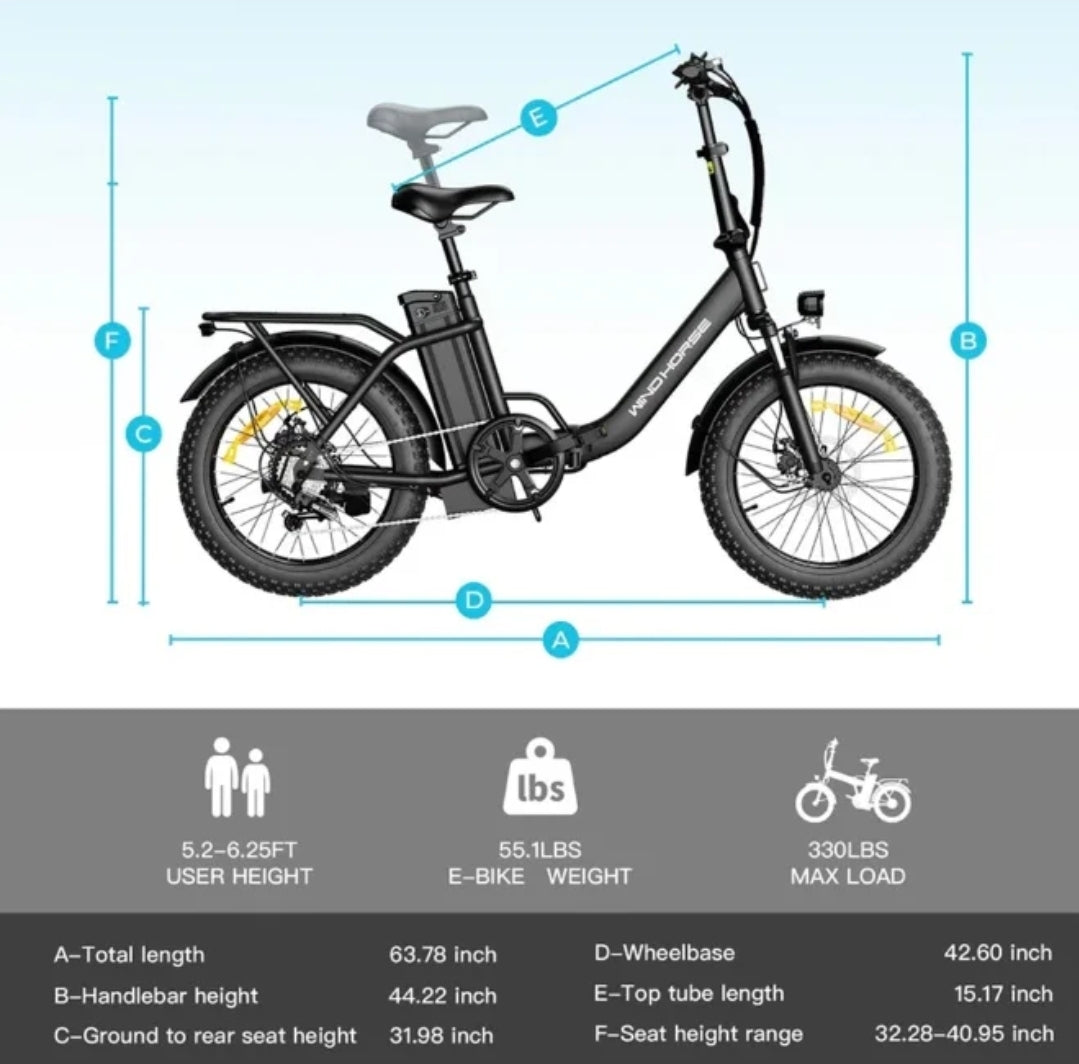 Windhorse W4B Electric Bicycle 48V 15.6Ah 750W